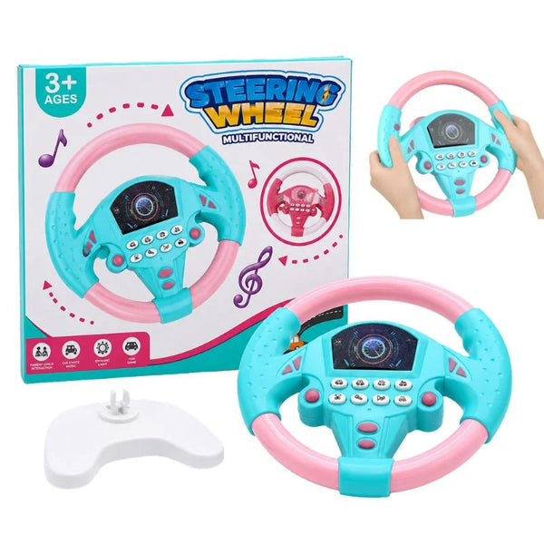 Toy Steering Wheel with Sound Effects for Kids